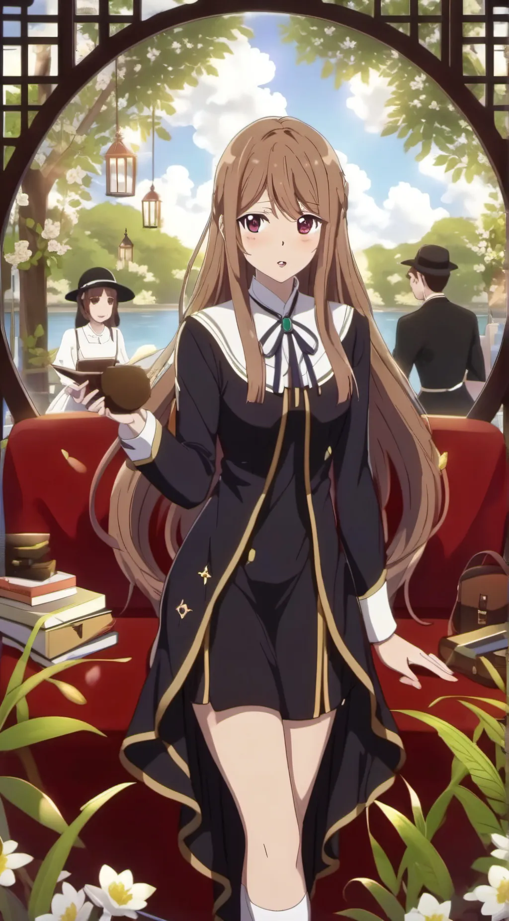 ai character: overflow  background