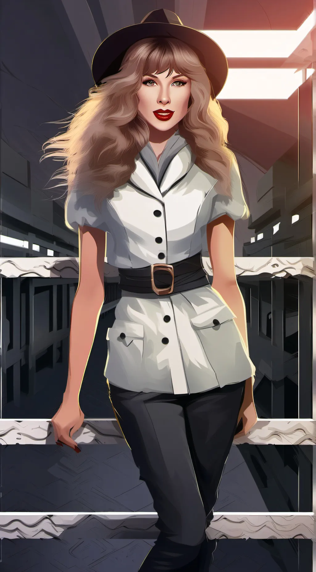 ai character: leah  background
