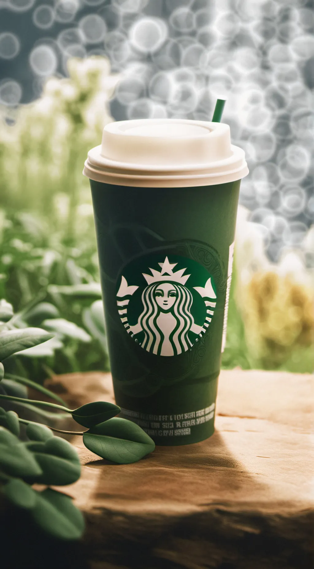 ai character: Starbucks background