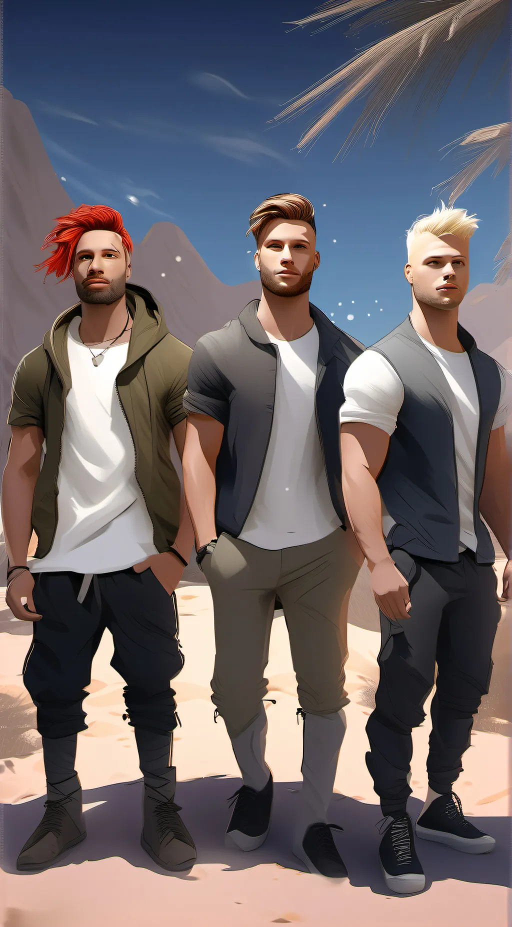 ai character: krise,zain,aron background