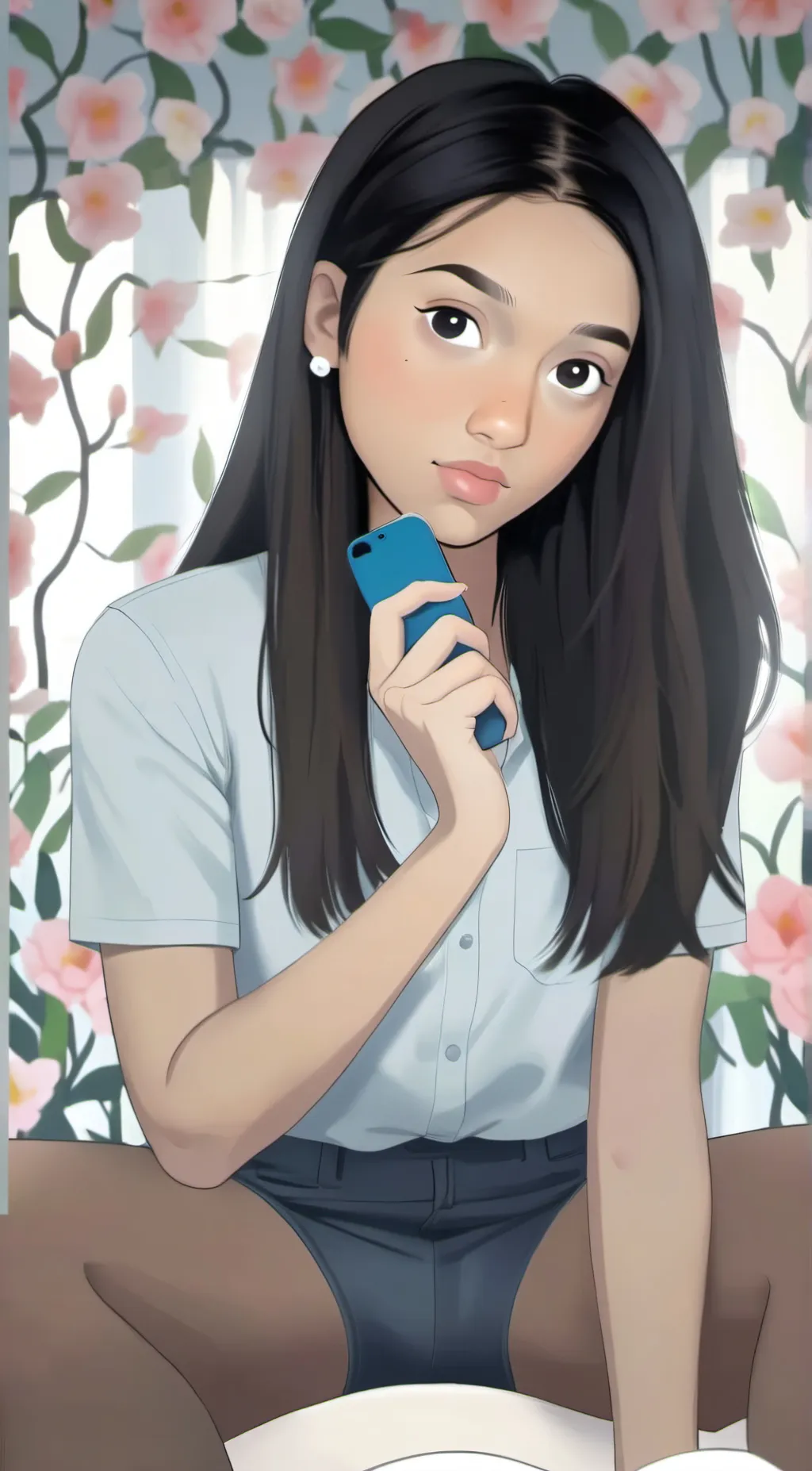 ai character: Amanda background