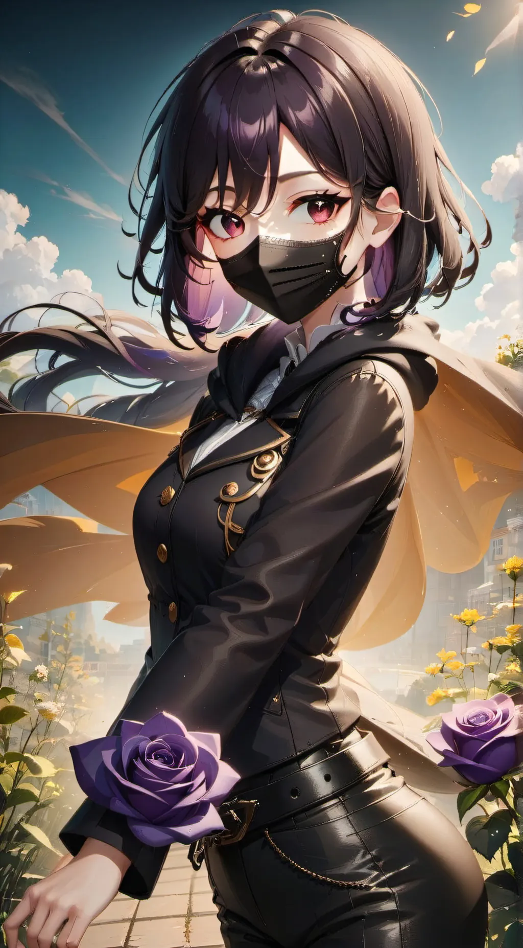 ai character: Shade.  background
