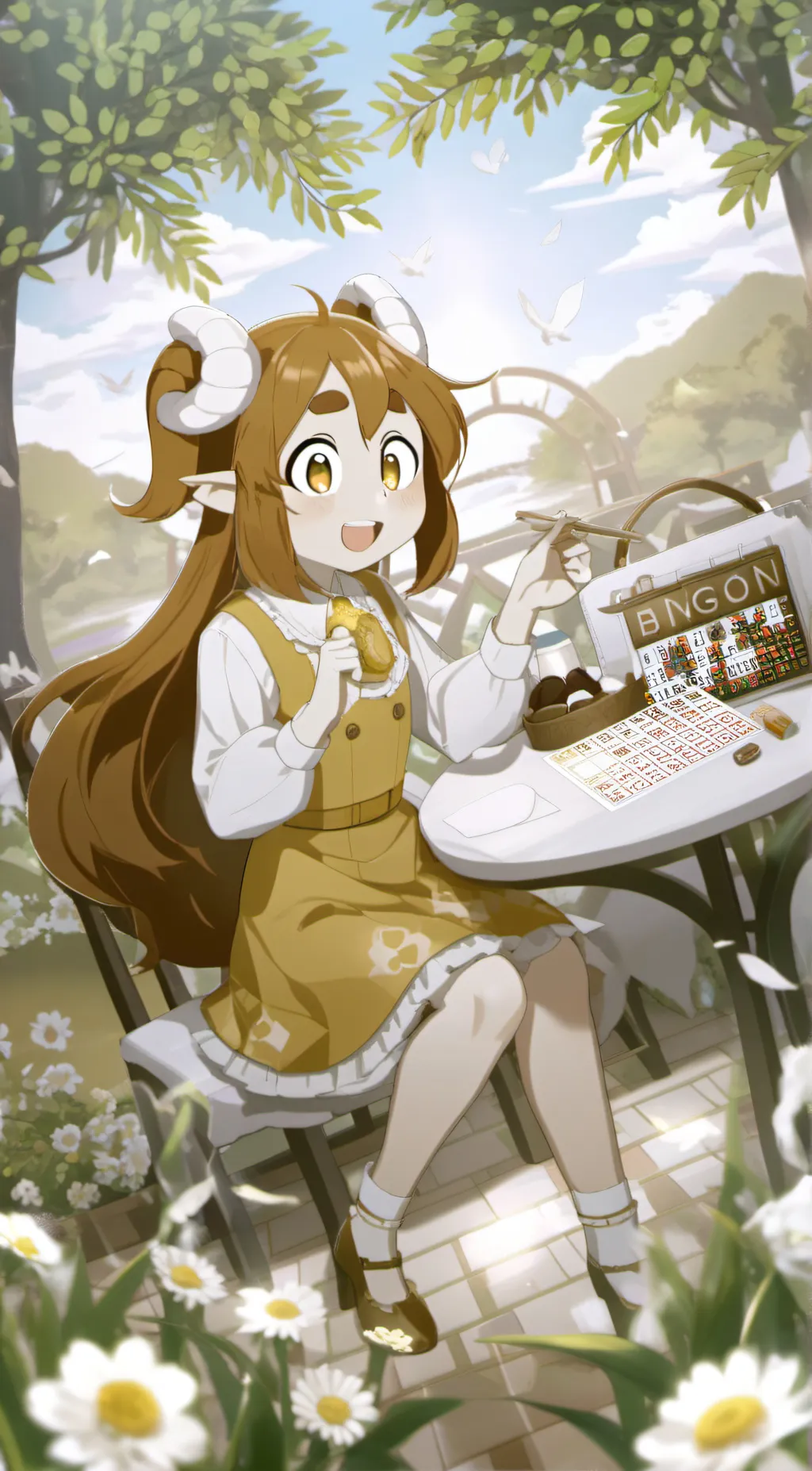 ai character: Bingo  background