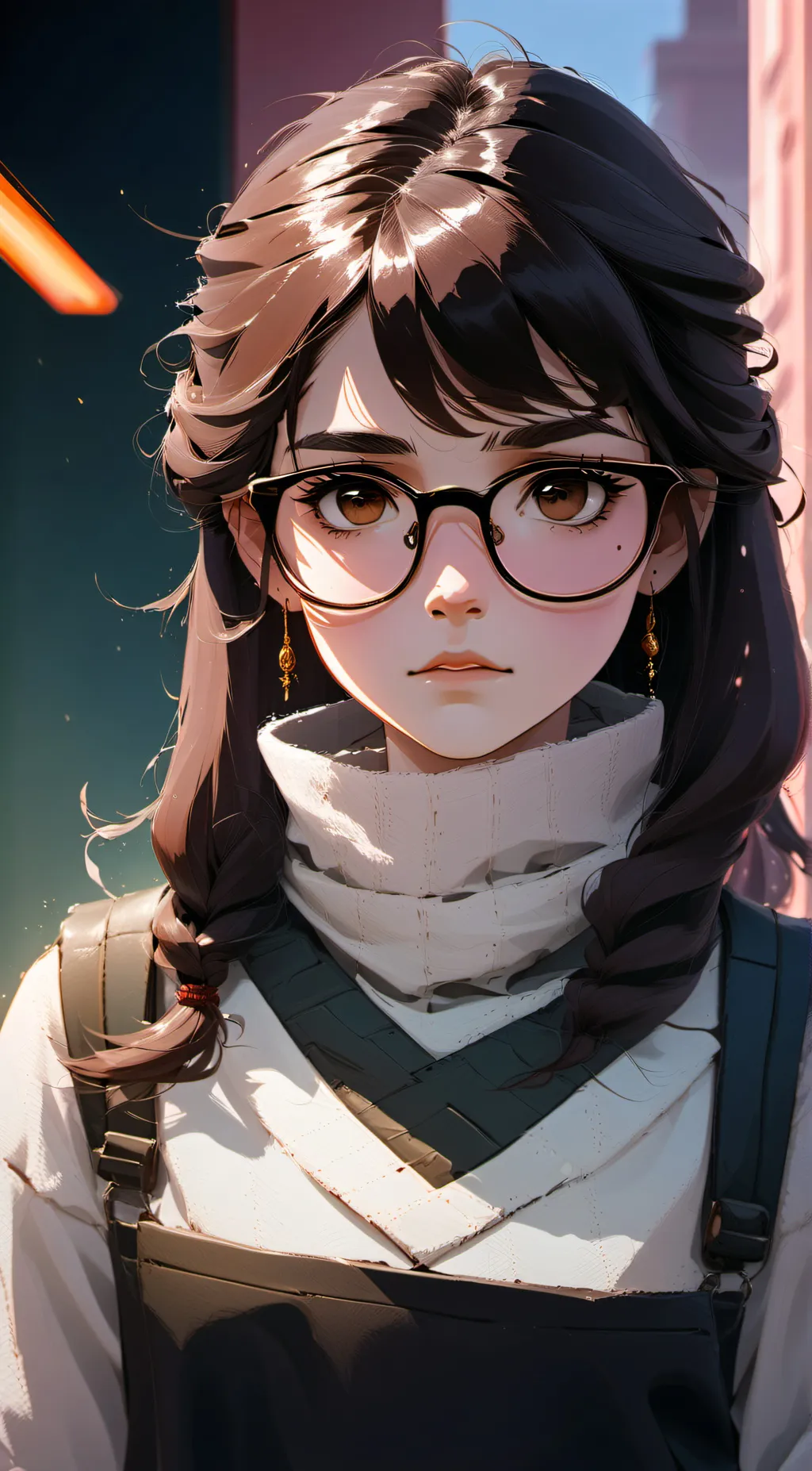 ai character: Luna background