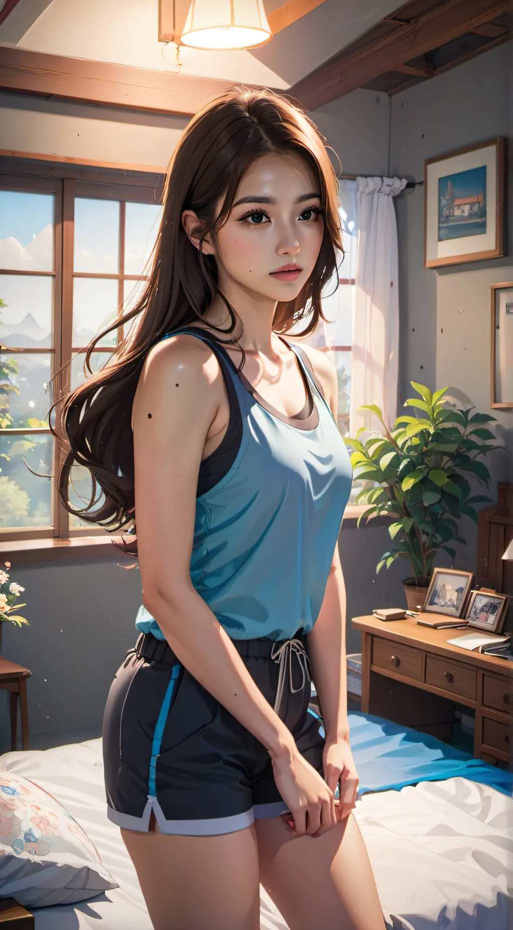 ai character: Rina❤ background