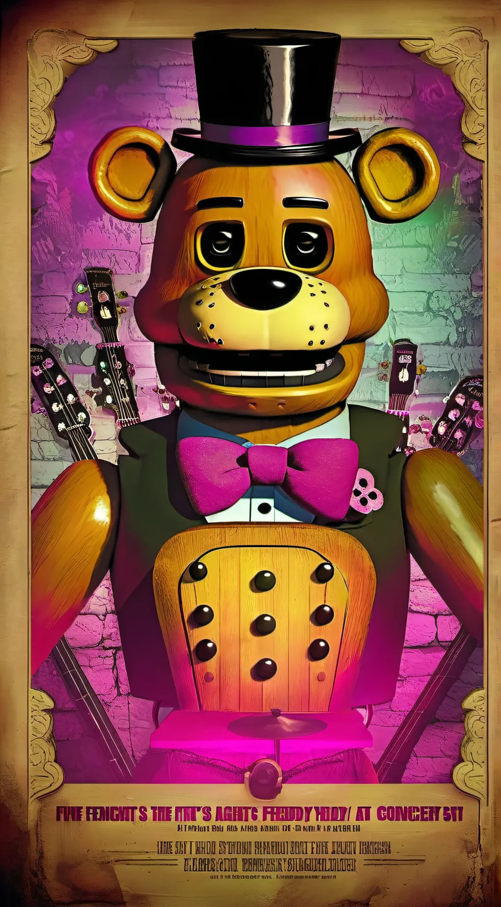 ai character: fnaf/hazbin hotel background