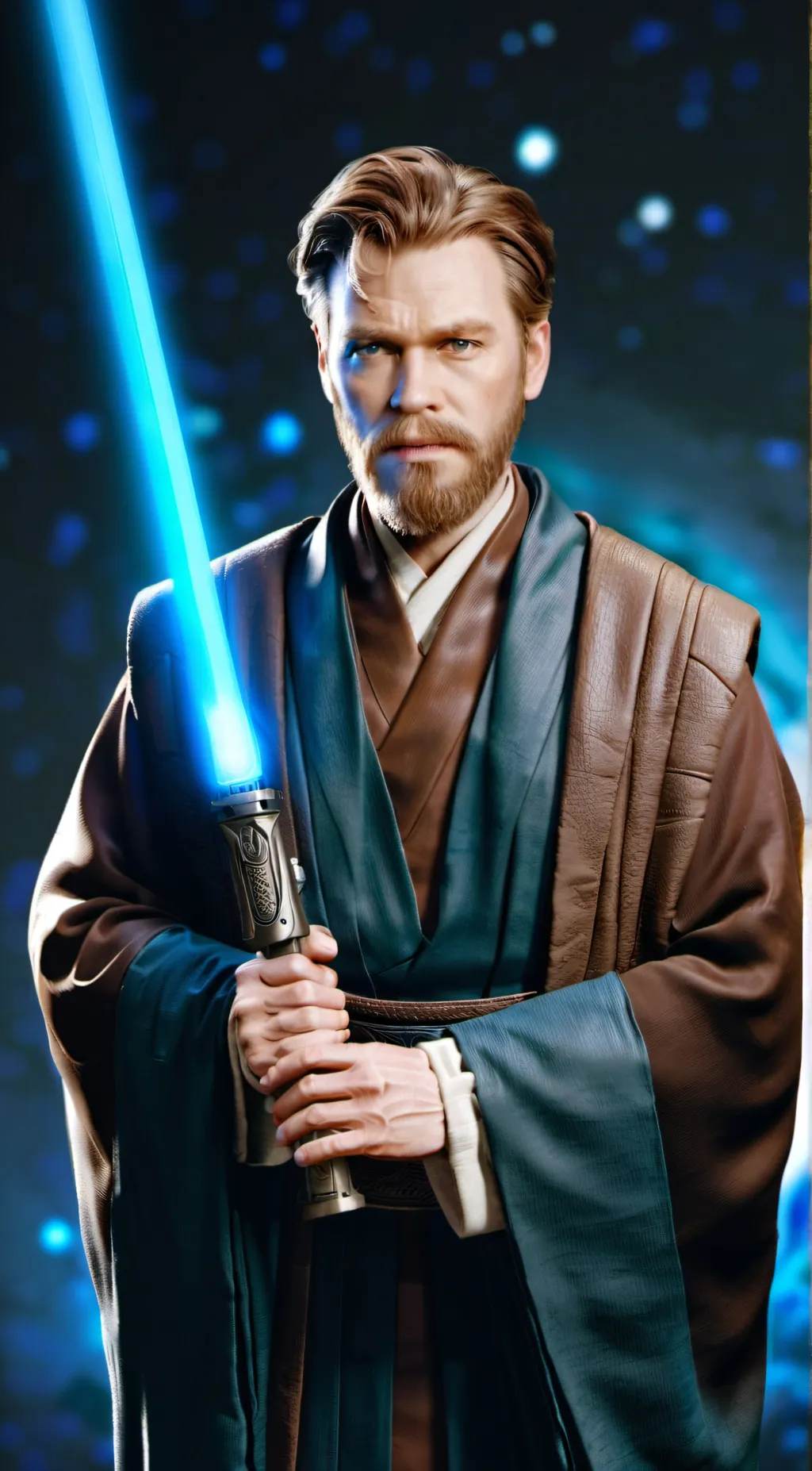 ai character: Obi-Wan Kenobi  background