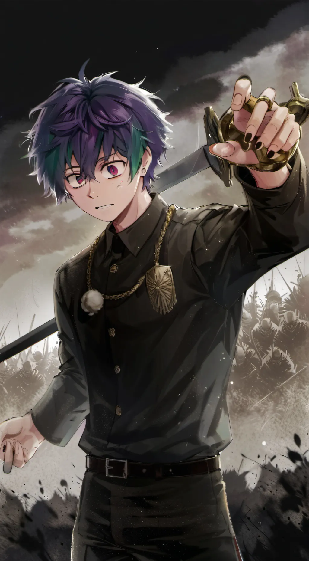 ai character: villain deku  background