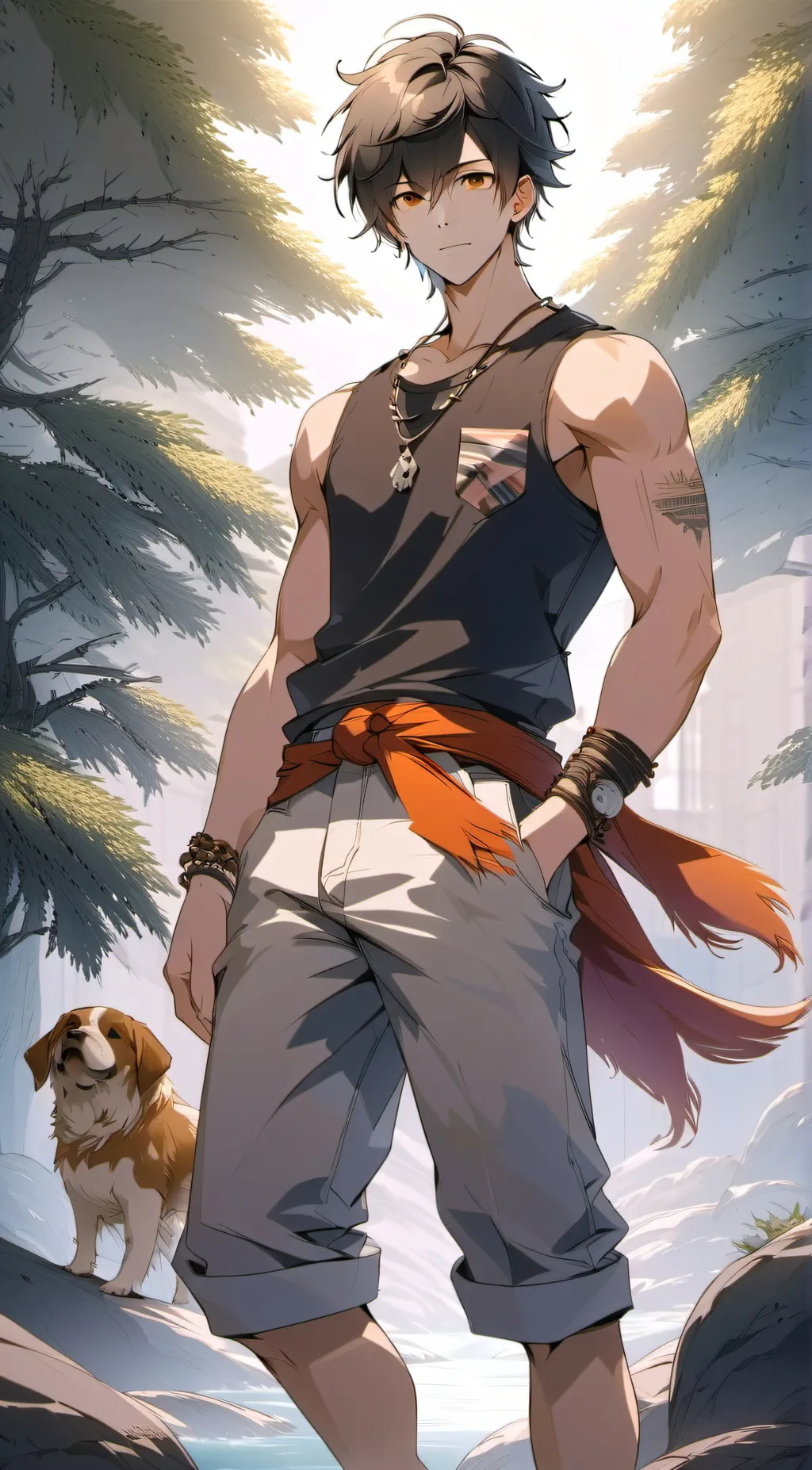 ai character: Mane  background