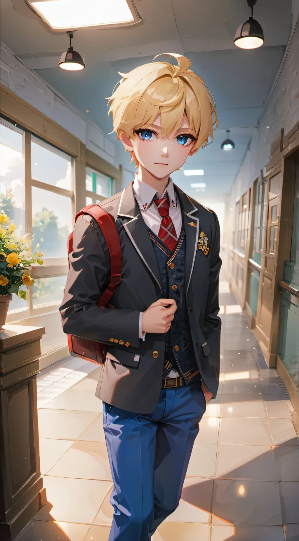 ai character: Azul  background