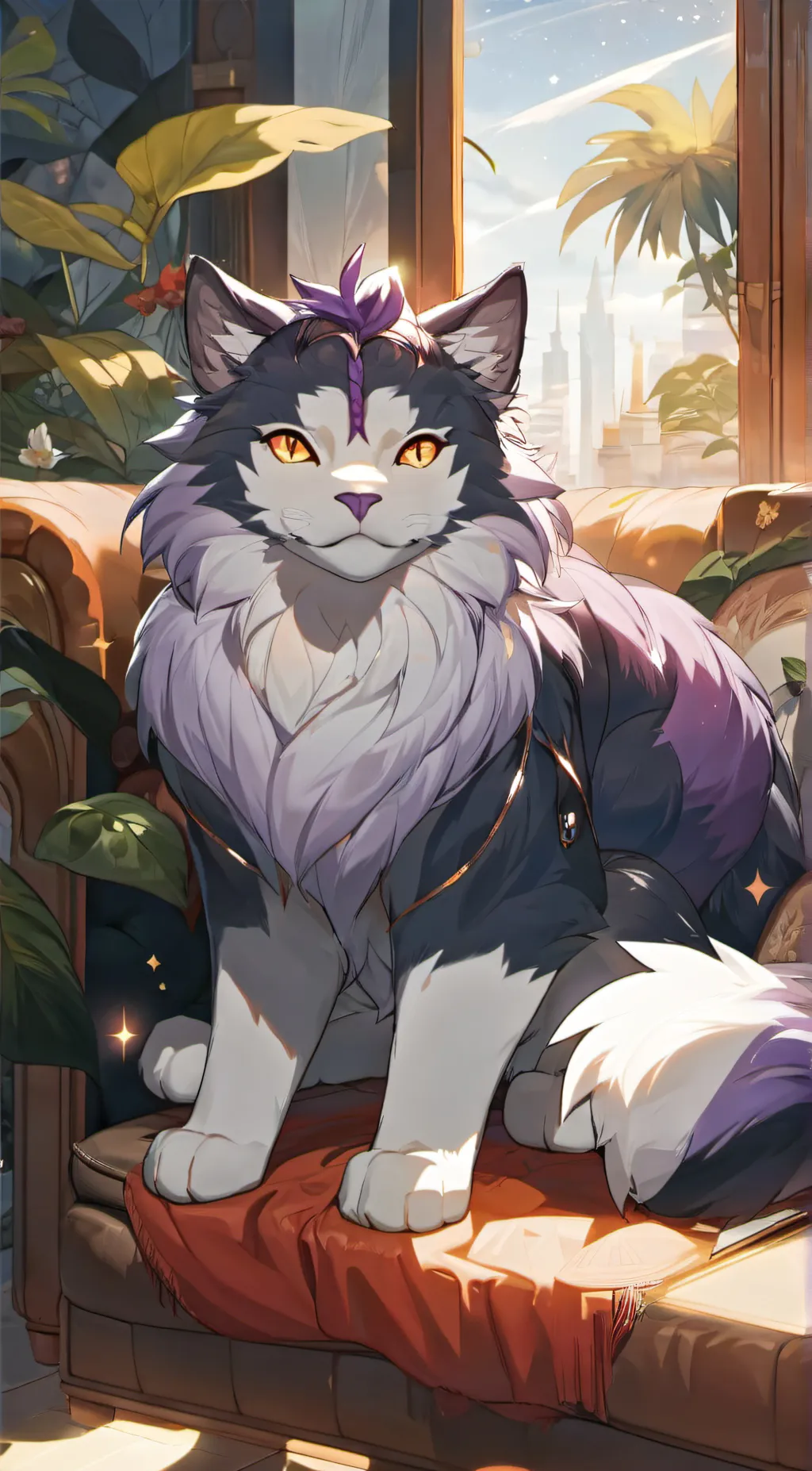 ai character: Galexo Cat background