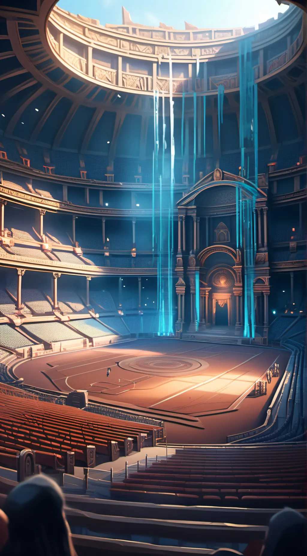 ai character: Prehistoric Arena background