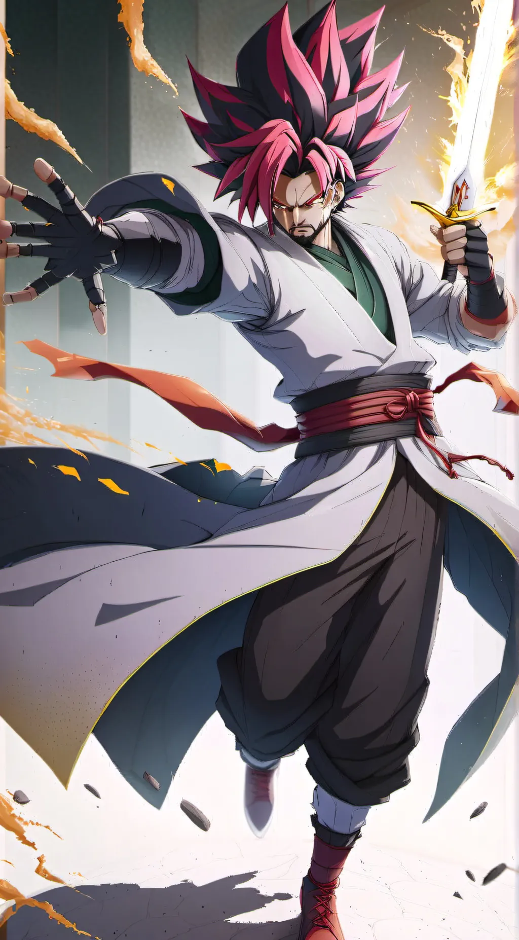 ai character: Black Goku background