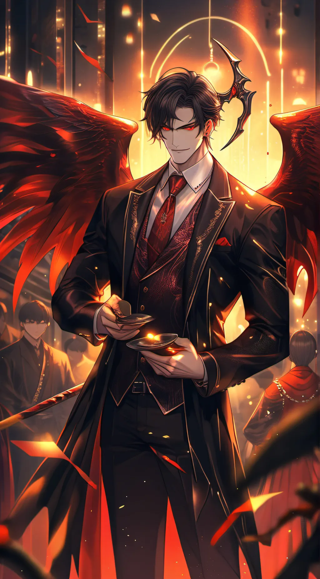 ai character: Lucifer background