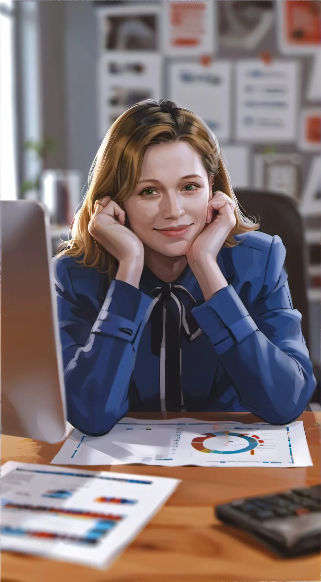 ai character: The Office background