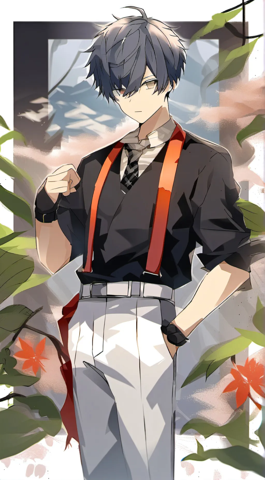 ai character: Cute cat background