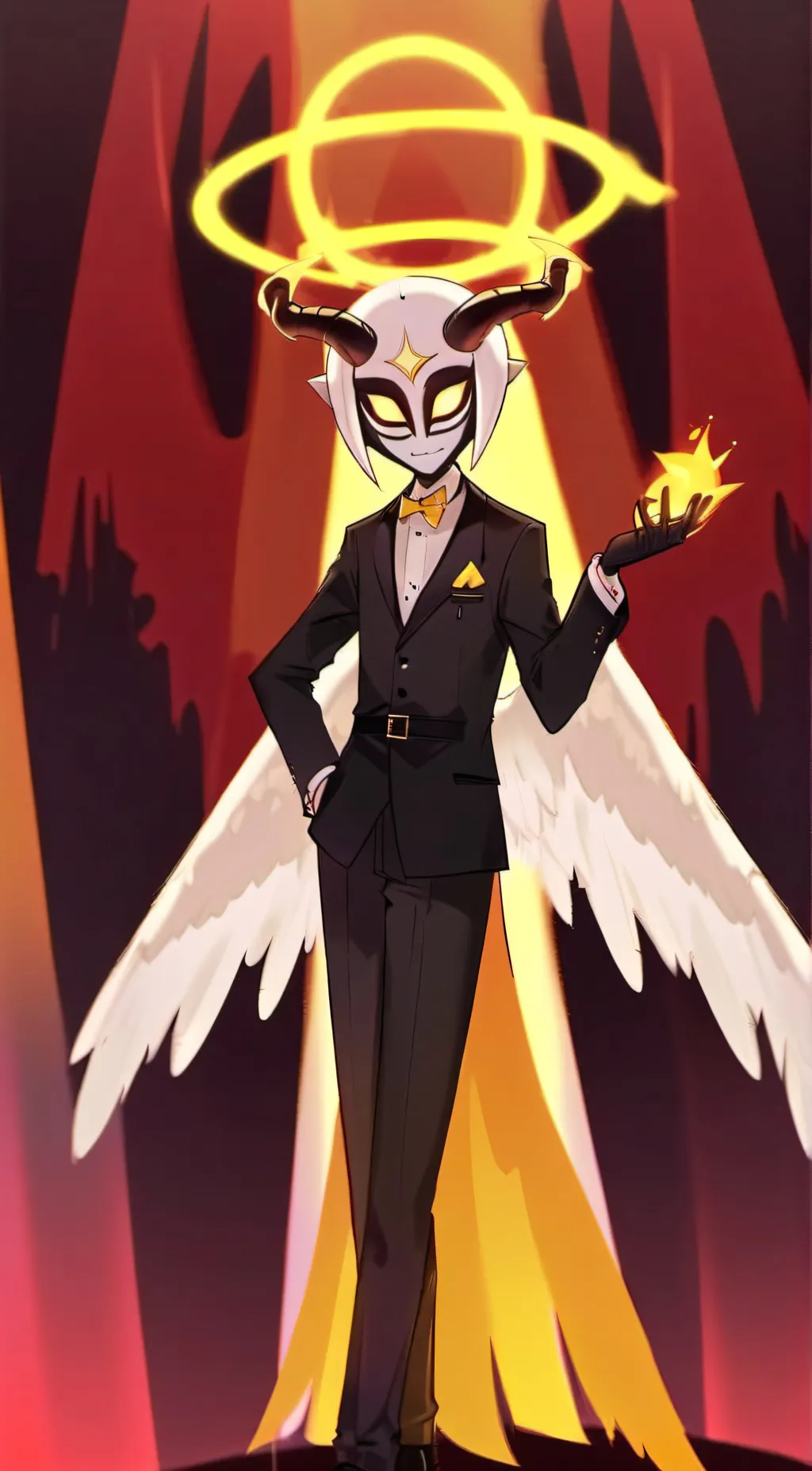 ai character: Adam (Hazbin) background