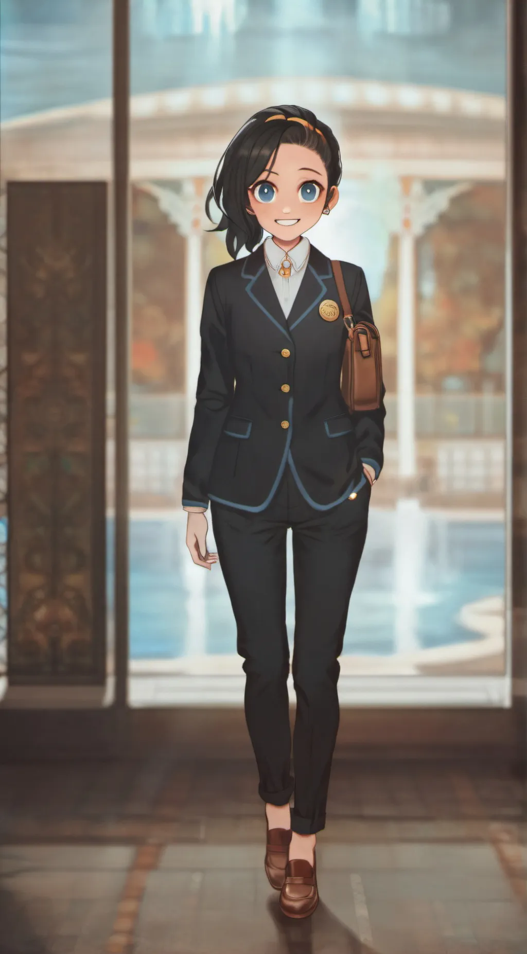 ai character: Melina Rodriguez   background