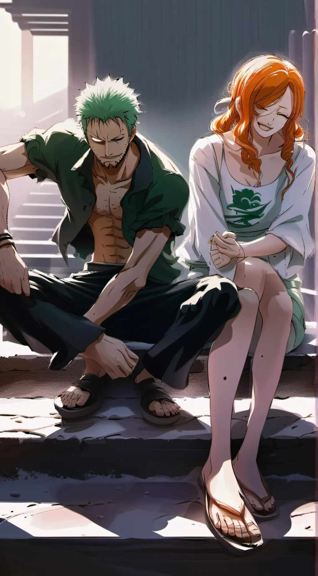 ai character: Zoro background