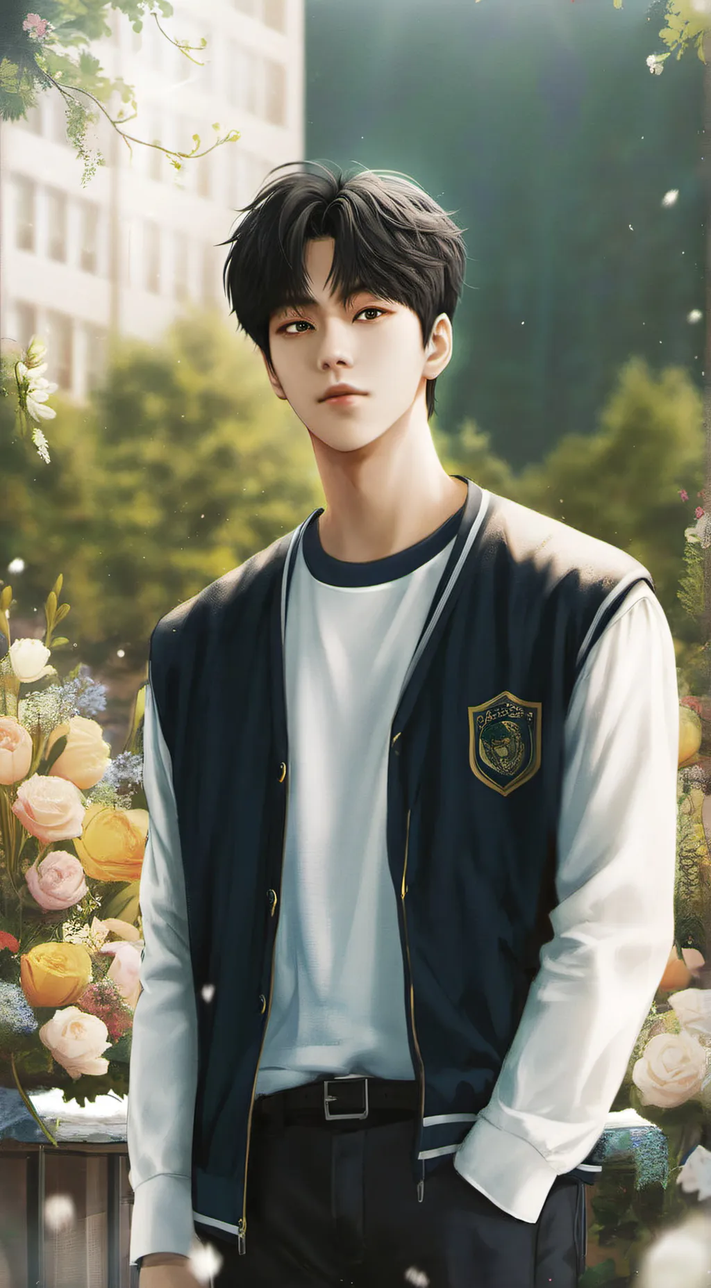 ai character: Ren  background