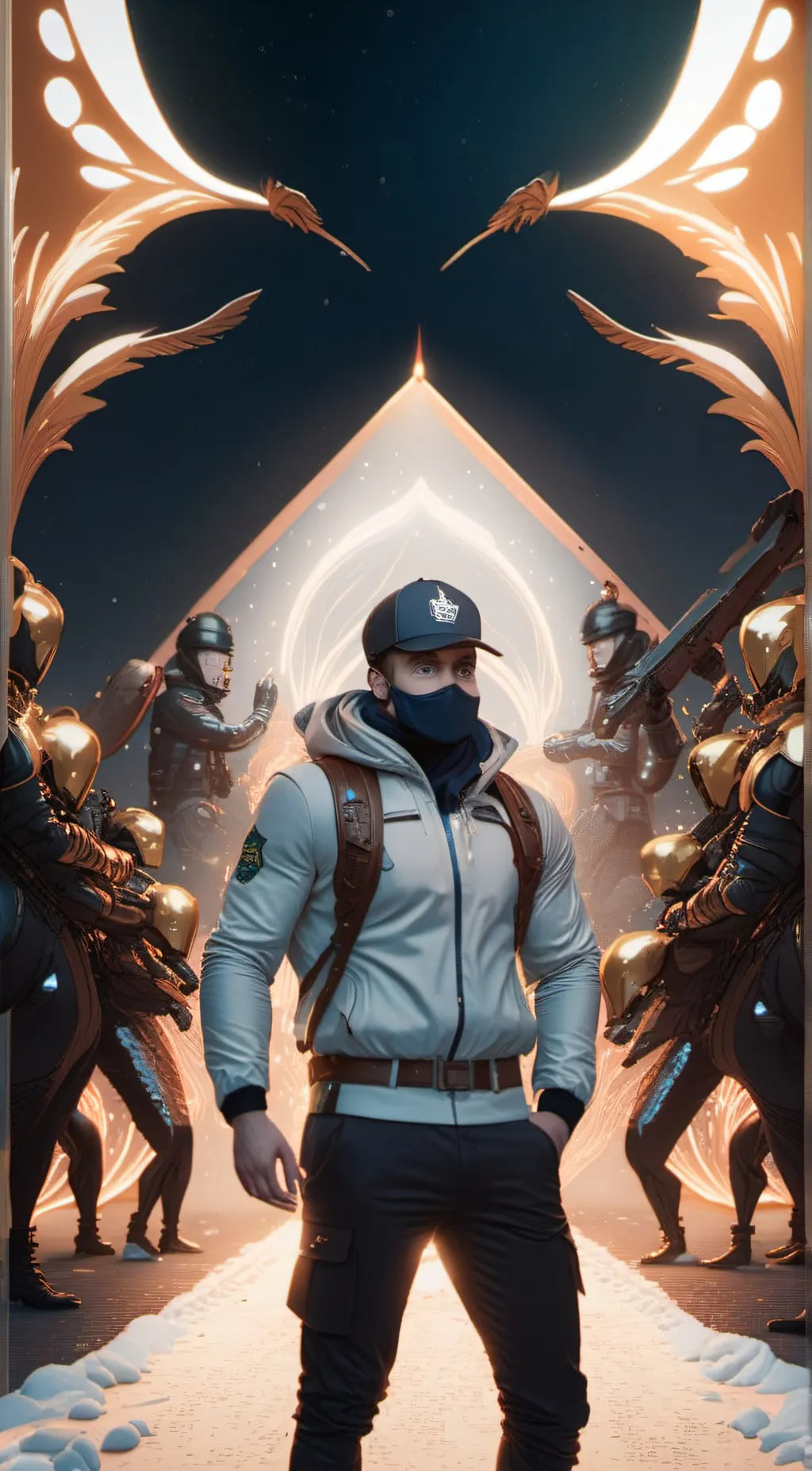 ai character: •Among U§• background