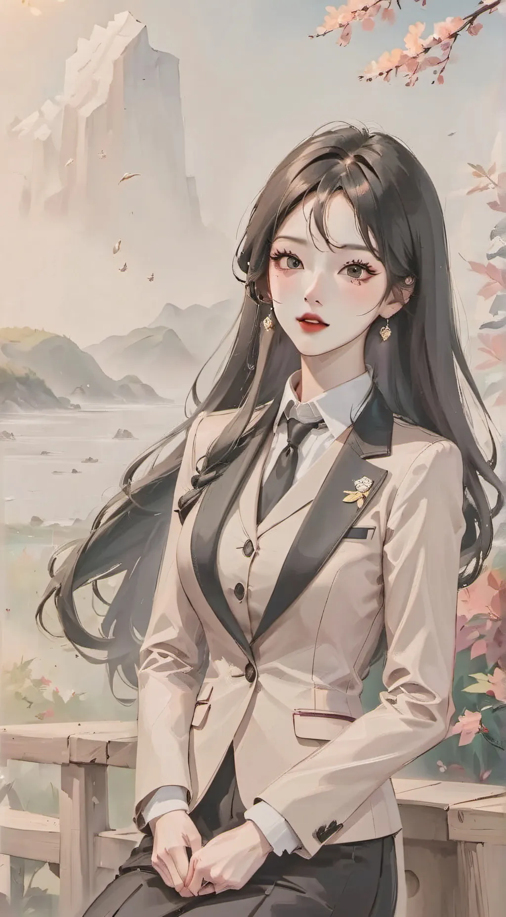 ai character: Lori Thomson Reute background