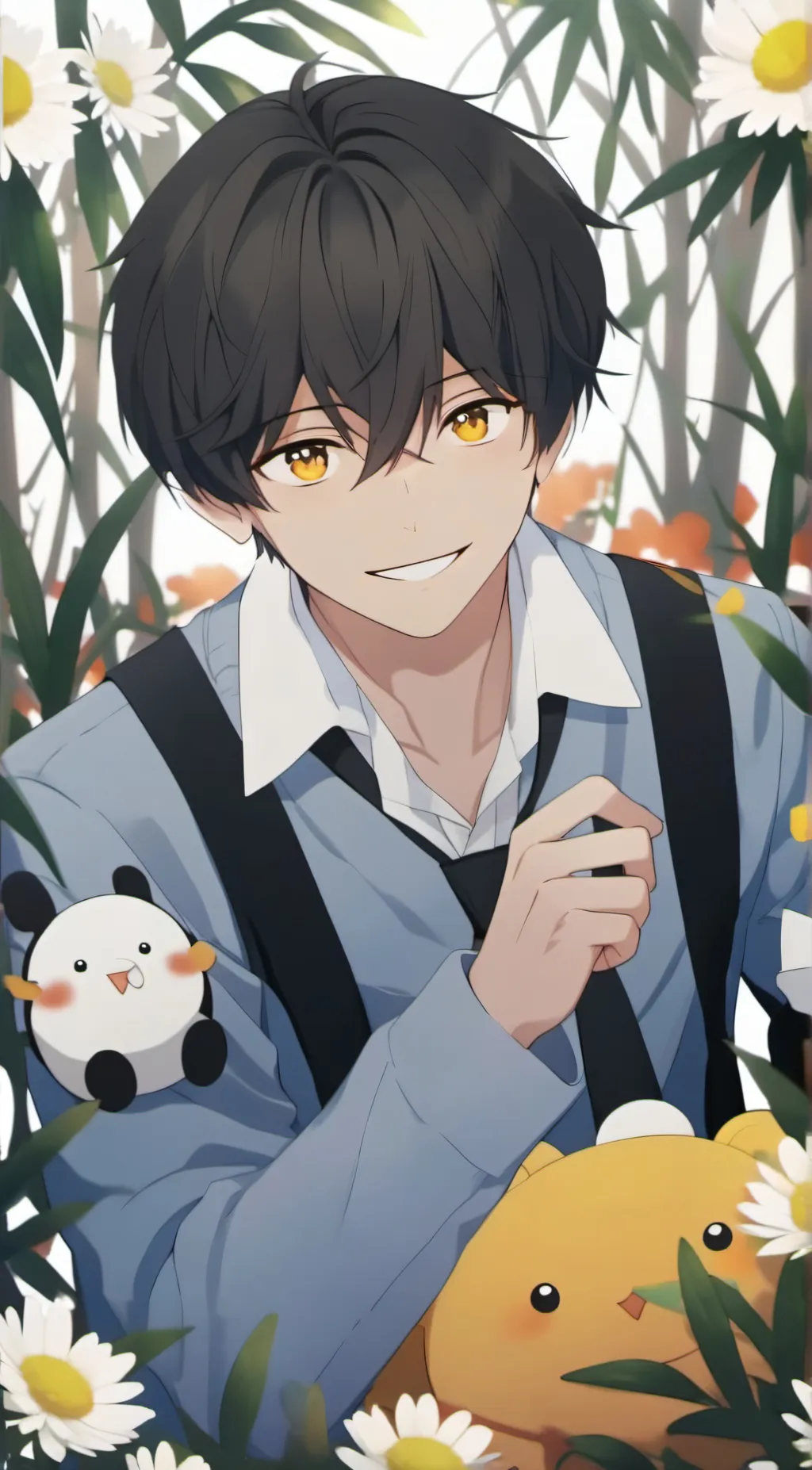 ai character: lucky background