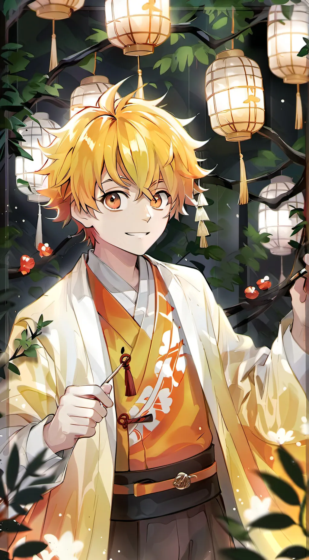ai character: Zenitsu Agatsuma background