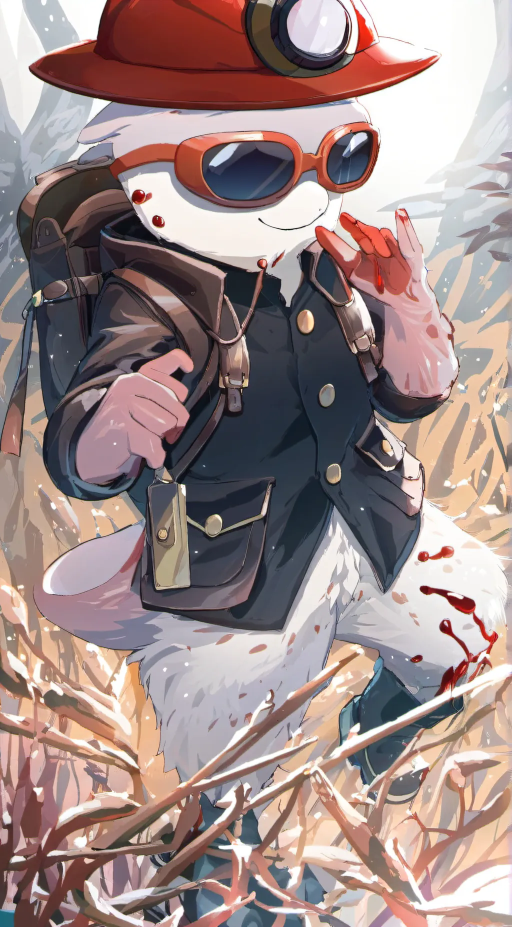 ai character: baloon lucky charm background
