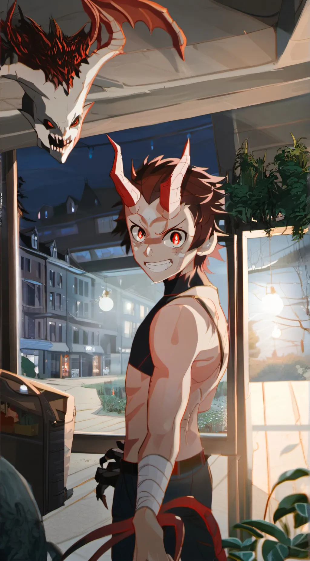 ai character: Leo background