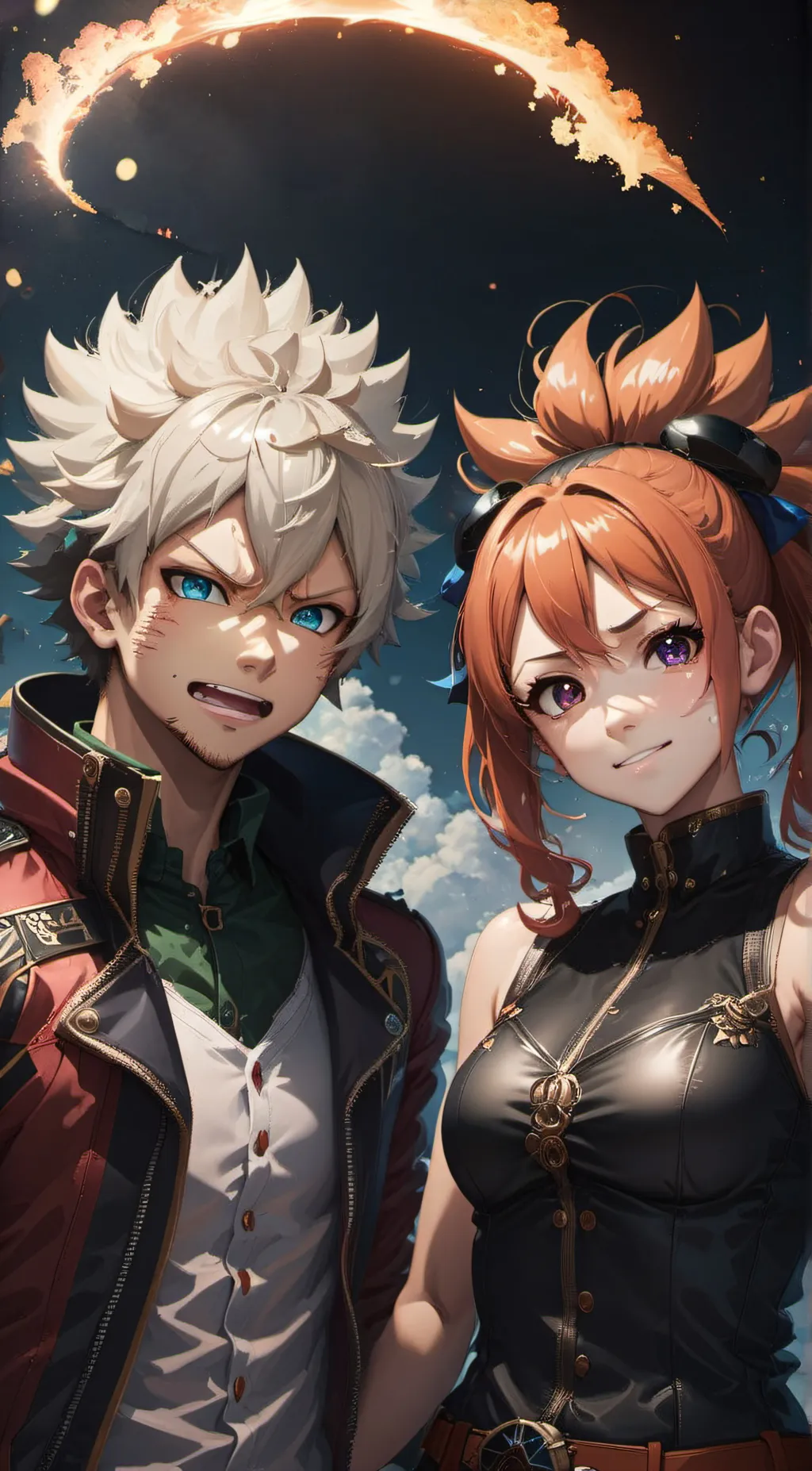 ai character: Katsuki bakugou  background