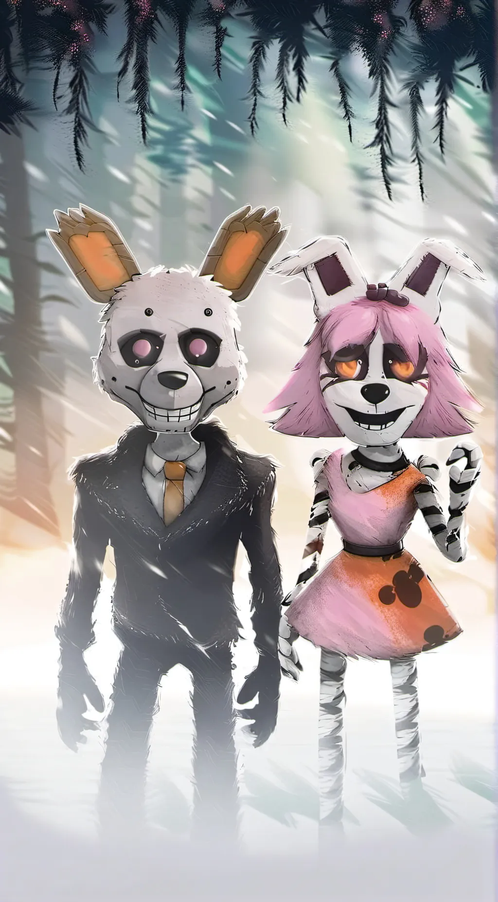 ai character: lolbit n funtimefo background