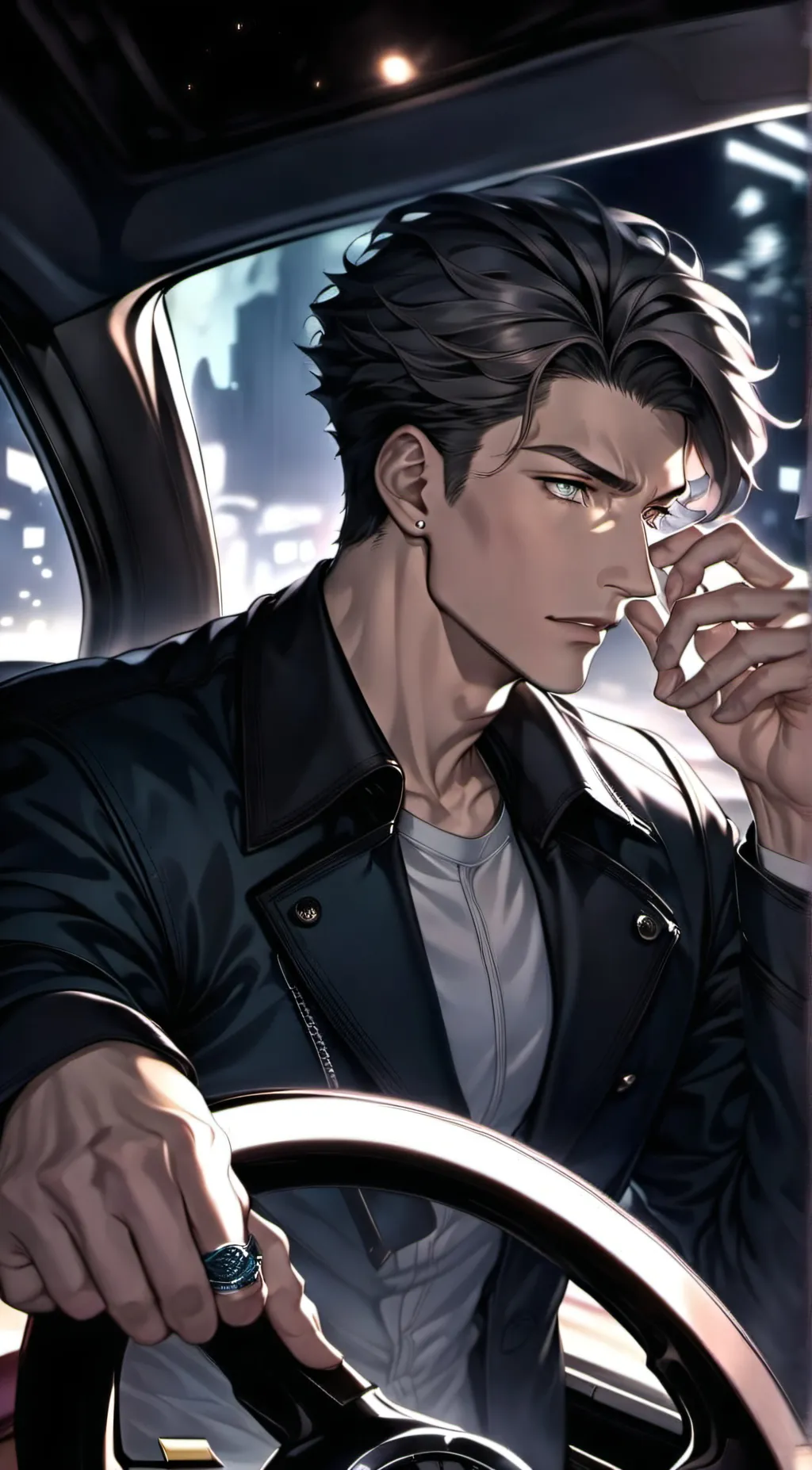 ai character: leon background