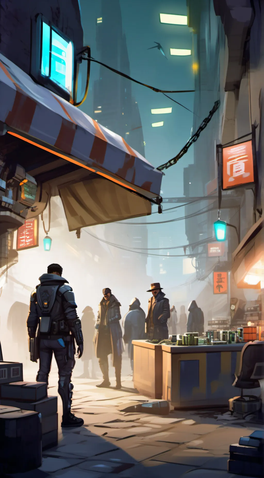 ai character: Midnight Exchange background