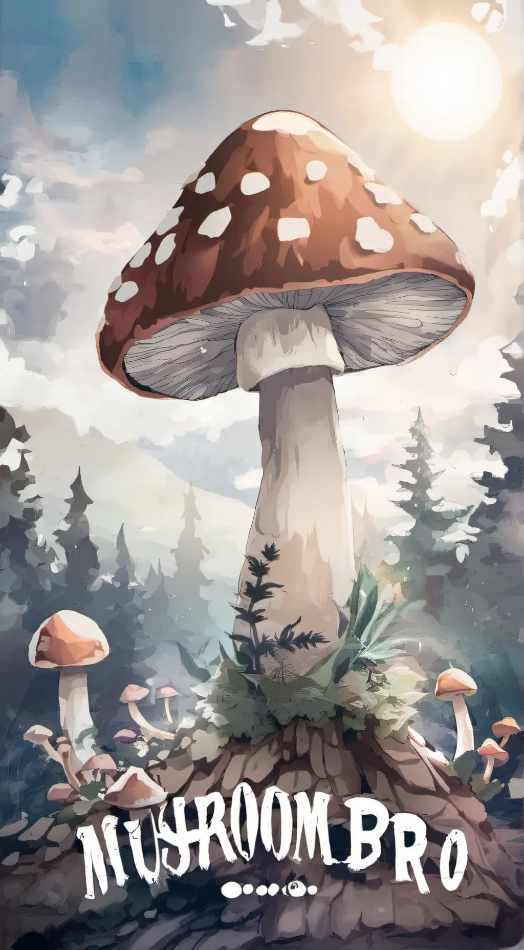 ai character: mushroom bro background