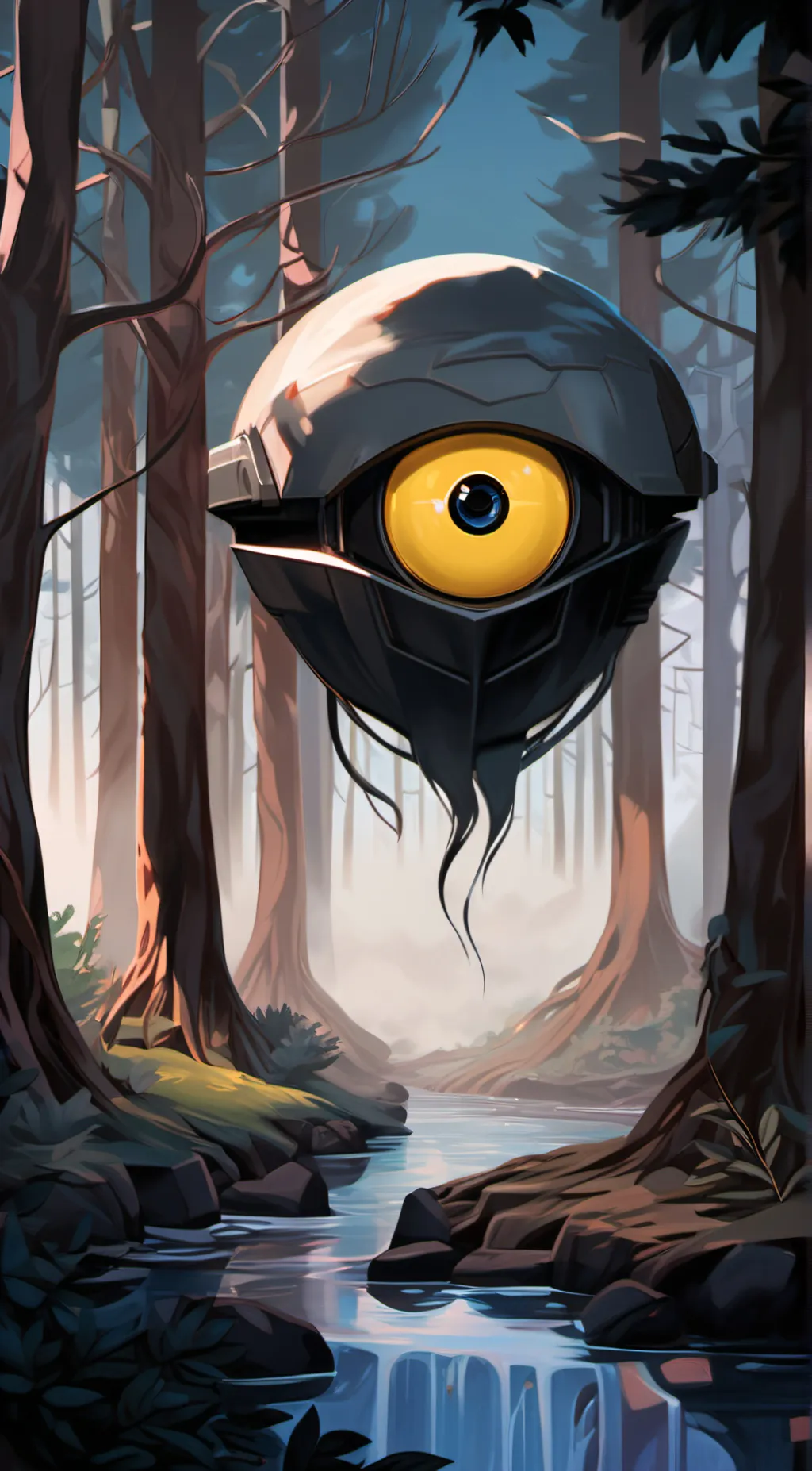 ai character: Eye background