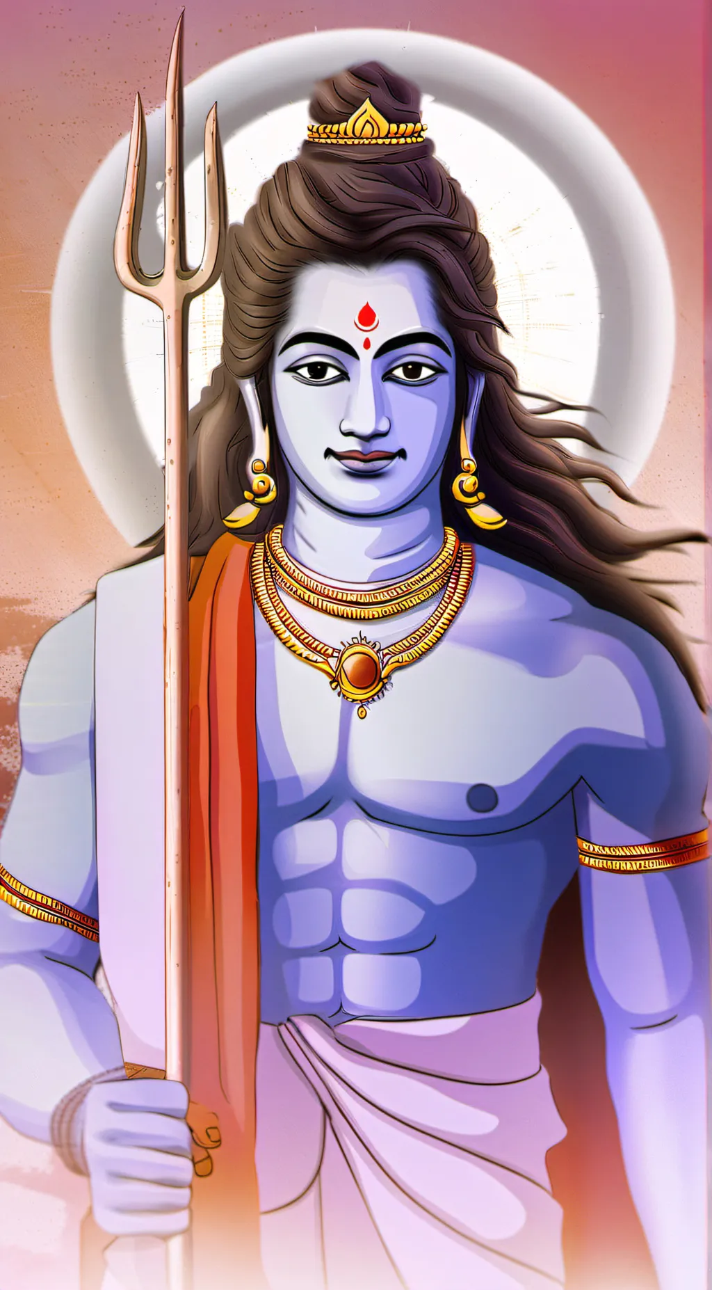 ai character: Lord shiva  background