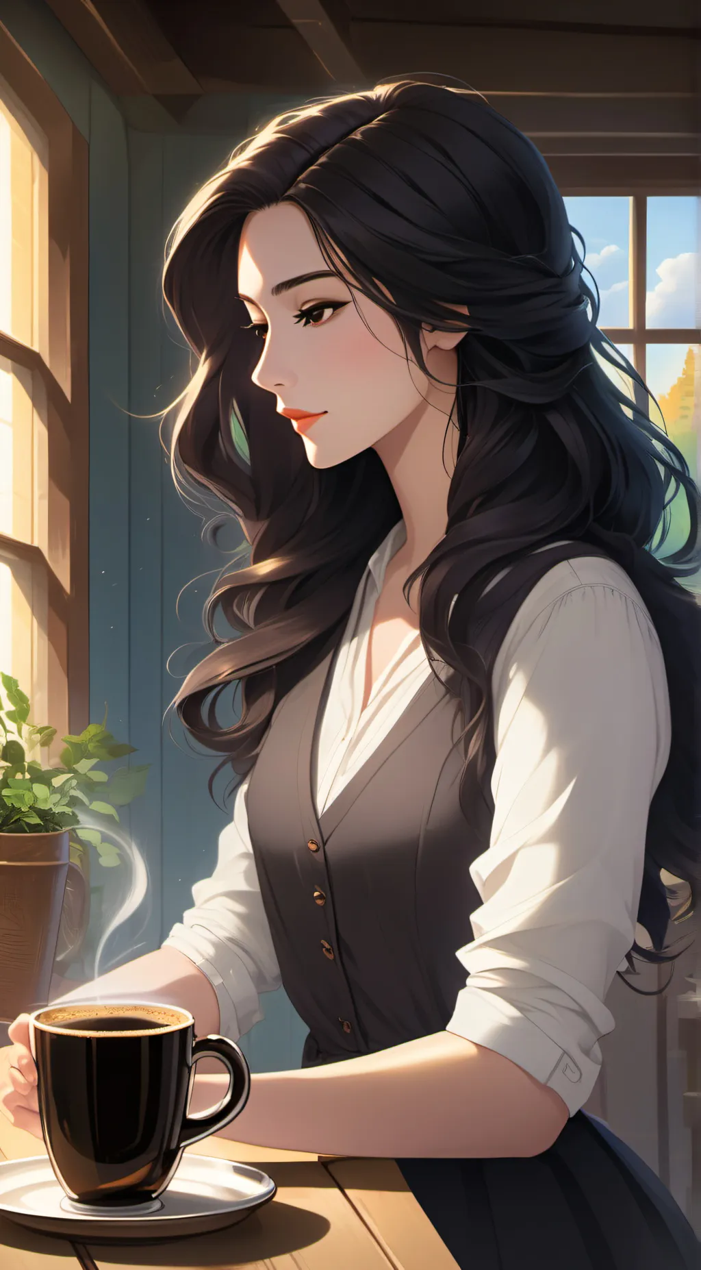 ai character: Katie background