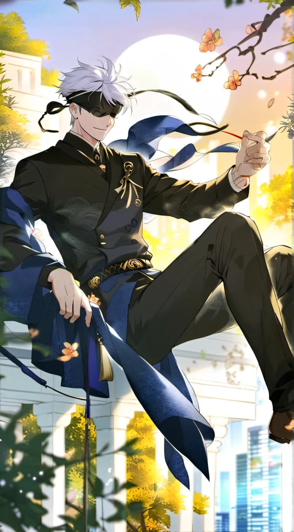 ai character: Gojo Saturo background