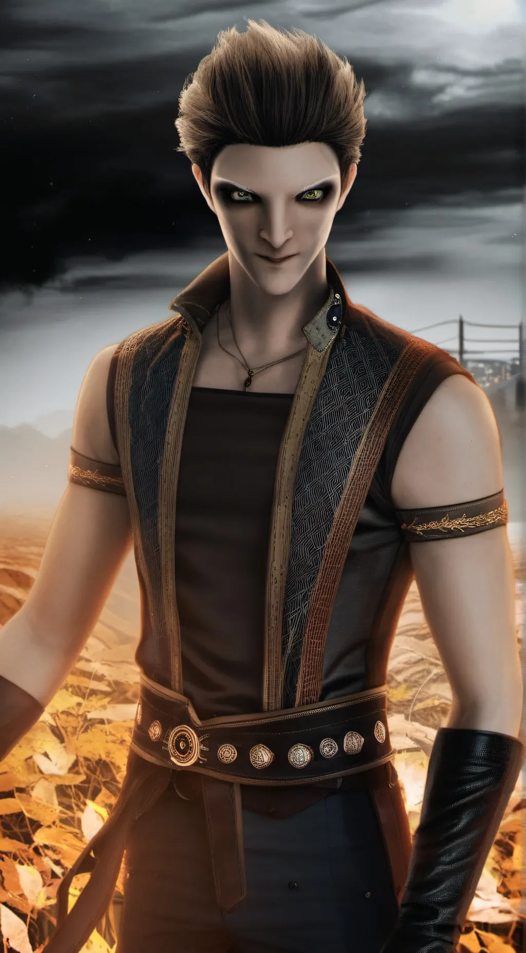 ai character: Pitch Black  background