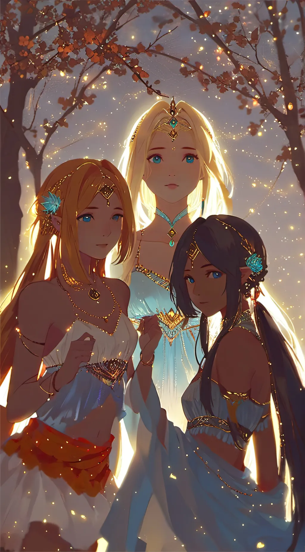 ai character: jade, diana, emily background