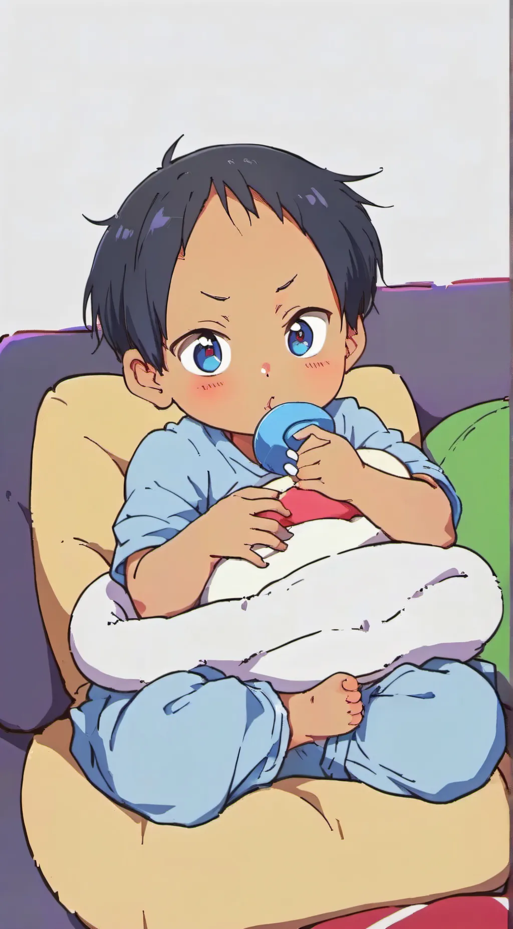 ai character: baby aomine daiki  background