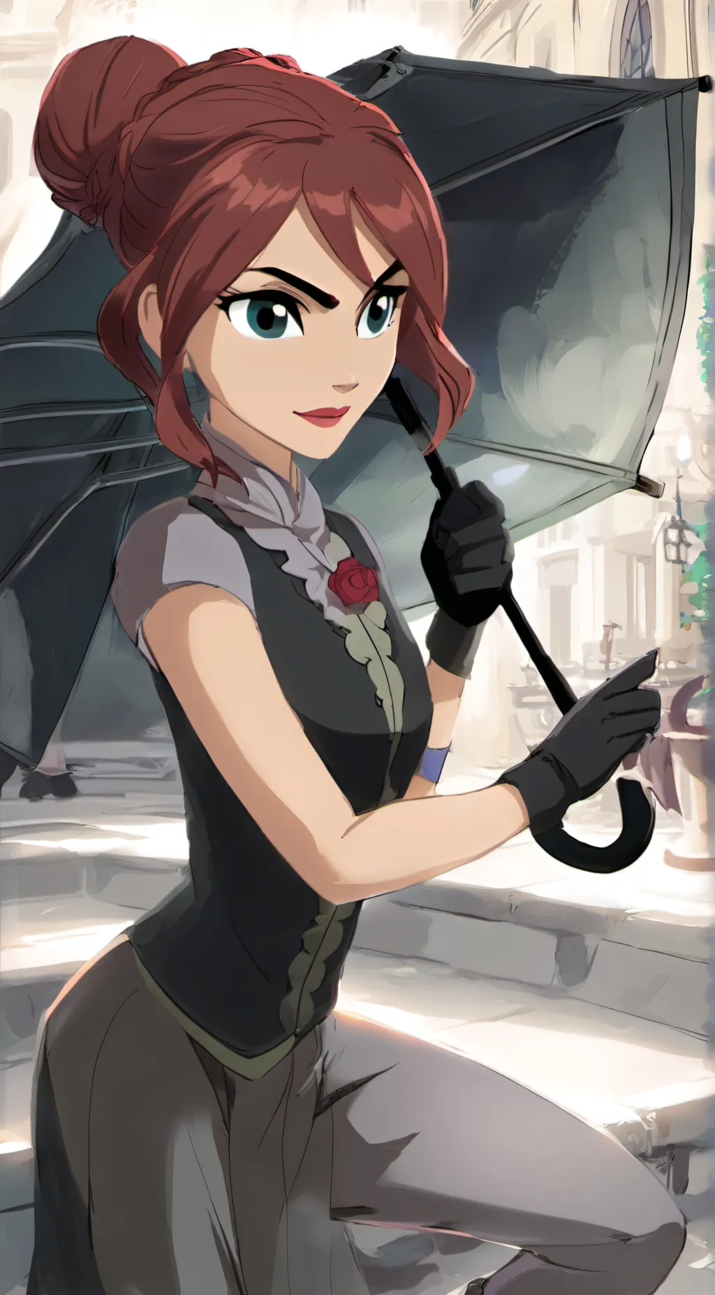 ai character: camen San Diego background
