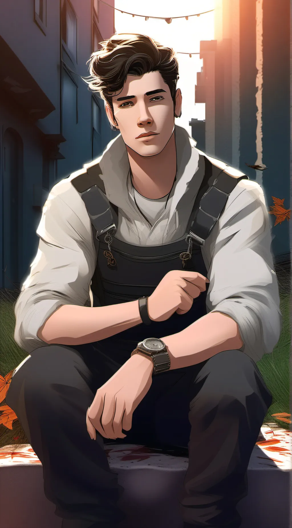 ai character: Dylan  background