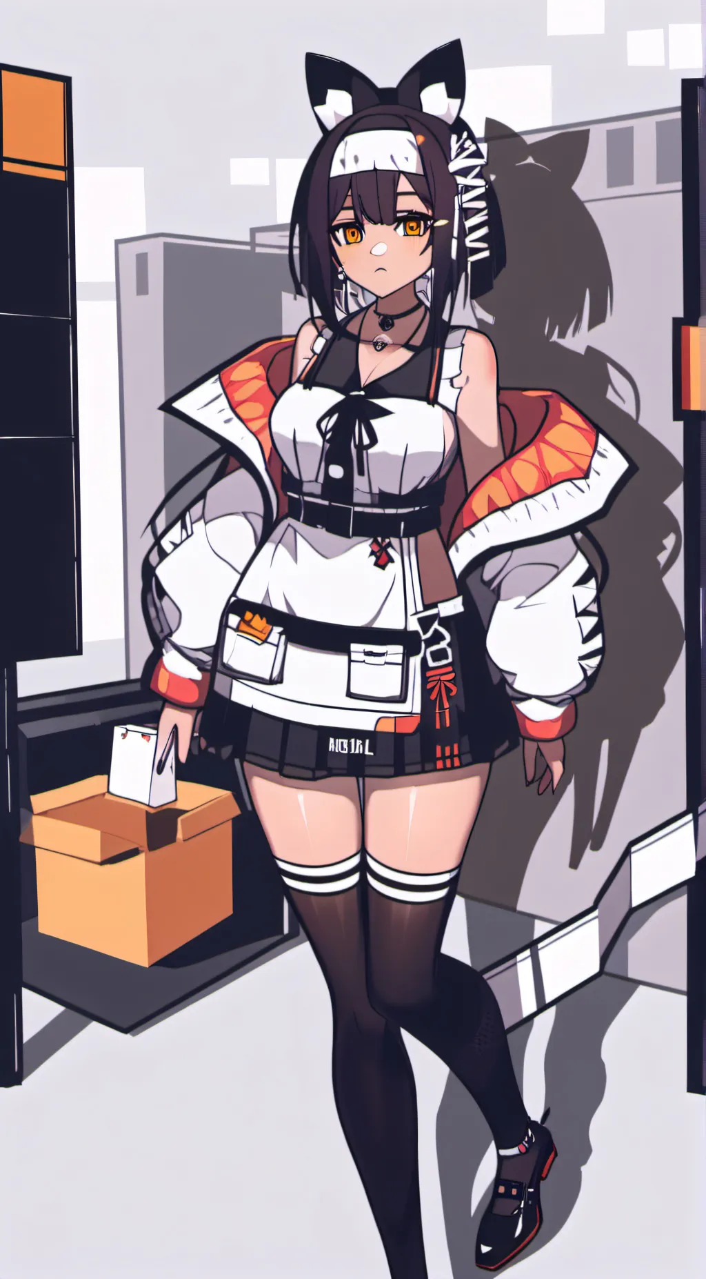 ai character: Roblox heat girl background