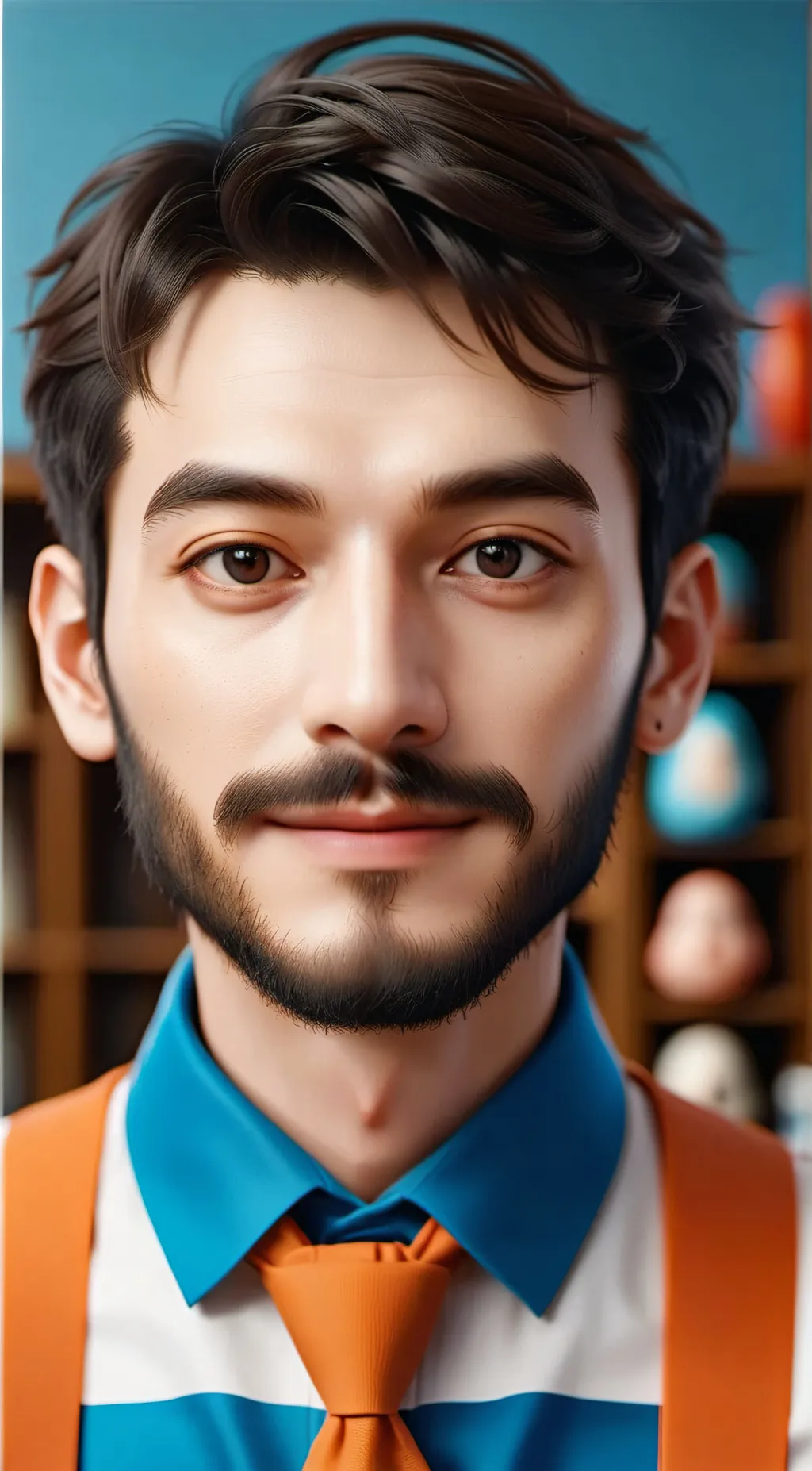 ai character: Mr Potato Head  background