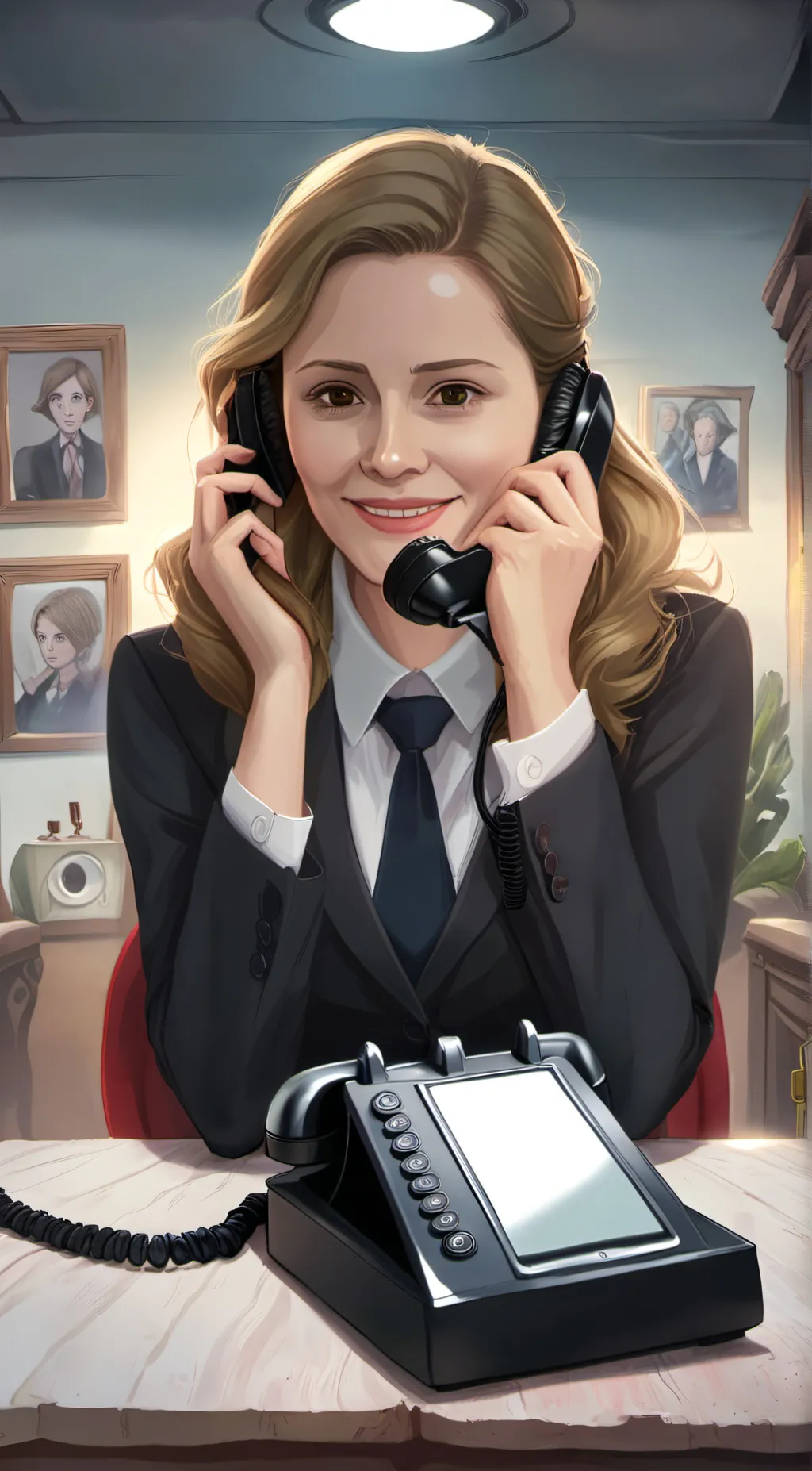 ai character: The office background