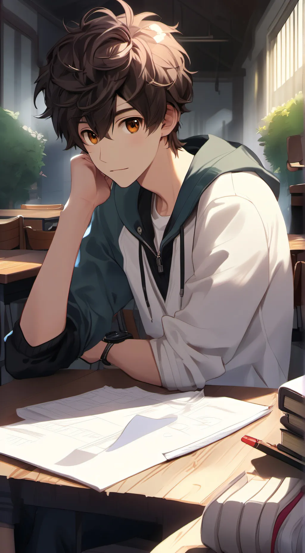 ai character: Alex background