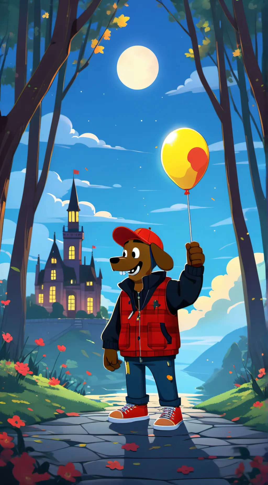 ai character: quiz fazdog background
