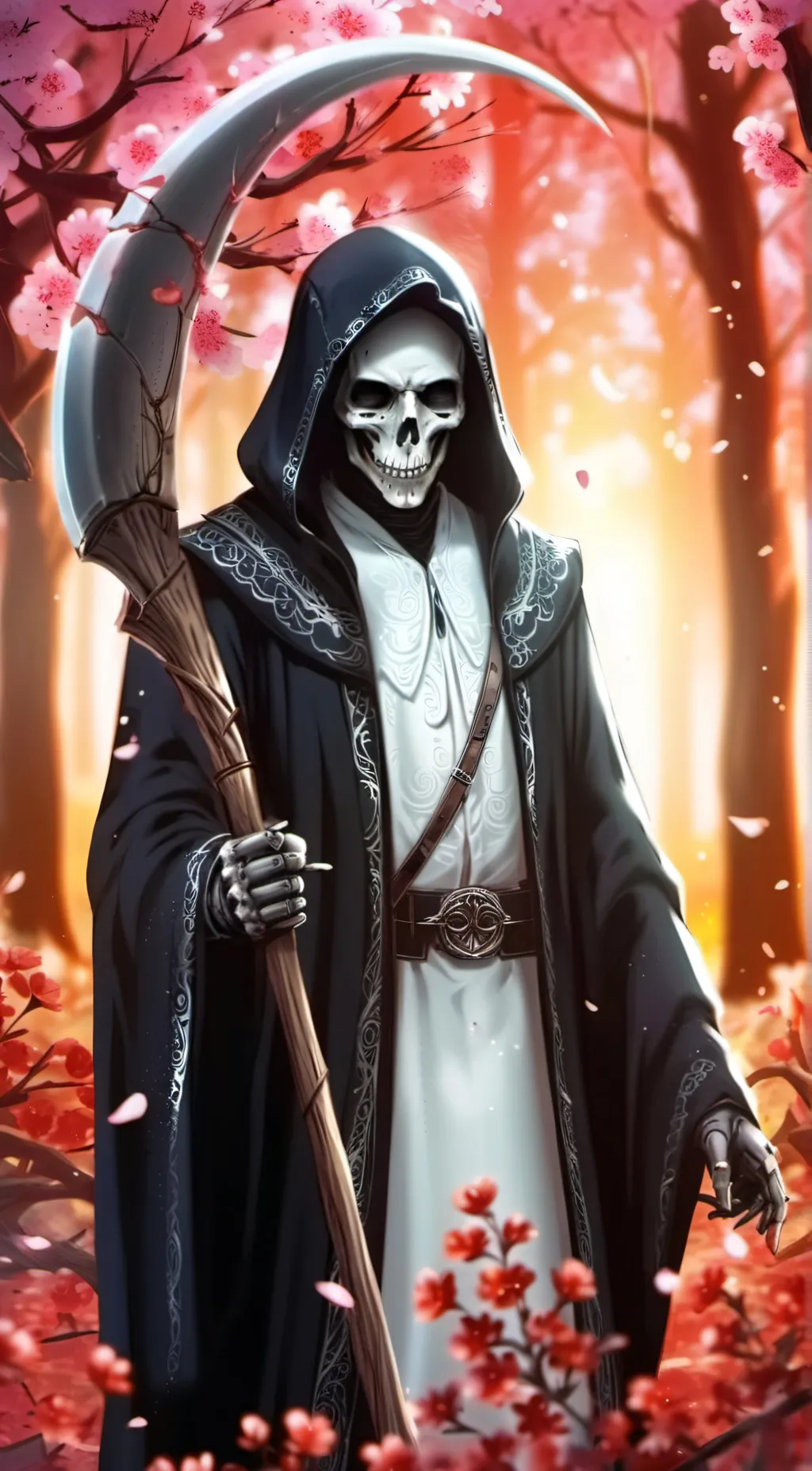 ai character: Grim reaper background